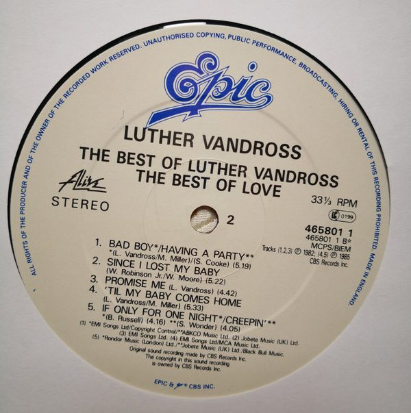 The Best Of Luther Vandross...The Best Of Love - Image 4