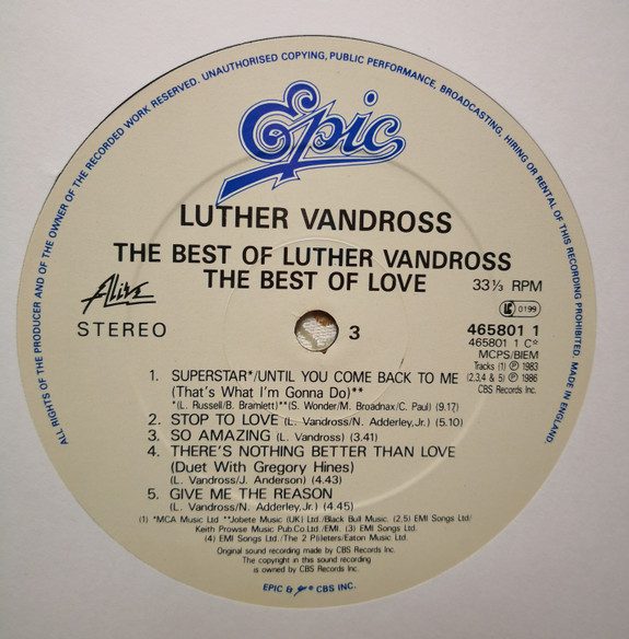 The Best Of Luther Vandross...The Best Of Love - Image 5
