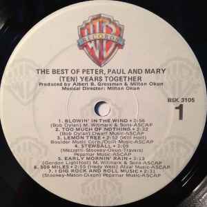 The Best Of Peter, Paul And Mary 10 (Ten) Years Together - Image 4