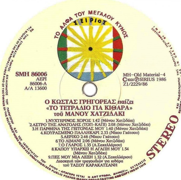 Ο Κώστας Γρηγορέας Παίζει Στο Τετράδιο Για Κιθάρα Του Μάνου Χατζιδάκι - Image 3