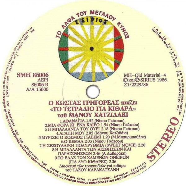 Ο Κώστας Γρηγορέας Παίζει Στο Τετράδιο Για Κιθάρα Του Μάνου Χατζιδάκι - Image 4